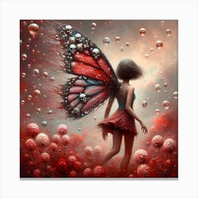 'Fluttering Butterfly' 1 Canvas Print