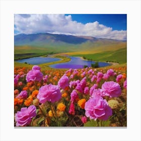 Kazakhstan beautiful landscape Canvas Print