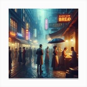 City At Night 4 Canvas Print