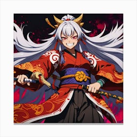 Samurai Yaki Canvas Print