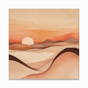 Desert Landscape - Desert Stock Videos & Royalty-Free Footage Canvas Print