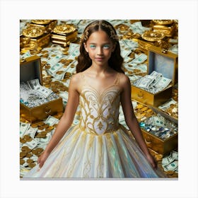 Rich girl Canvas Print