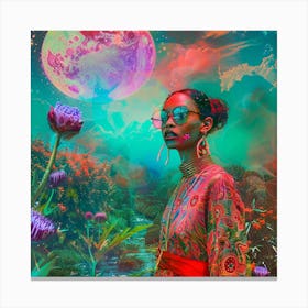 Psychedelic Woman 4 Canvas Print