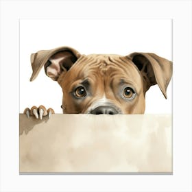 Staffordshire Bull Terrier Dog 7 Canvas Print