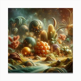 Psychedelic Land Canvas Print