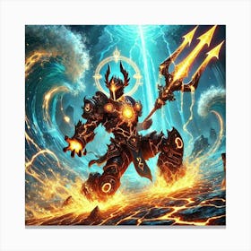 Abyssal Knight 2 Canvas Print