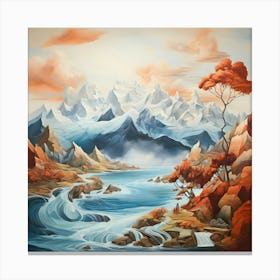 Mountain Landscape Canvas Print