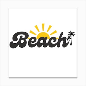 Beach Logo Canvas Print