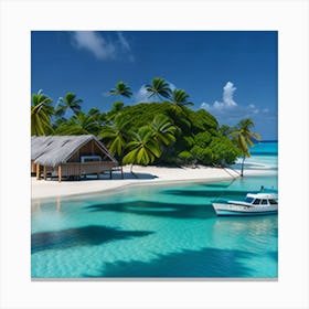 Tropical Island 1 Canvas Print