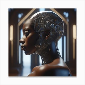 Futuristic Woman 44 Canvas Print