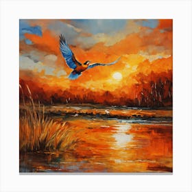 Bird In Flight Canvas Print