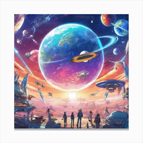 Space Aliens Canvas Print