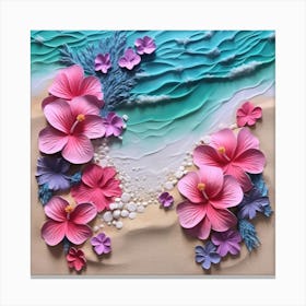 Hibiscus Flowers Canvas Print