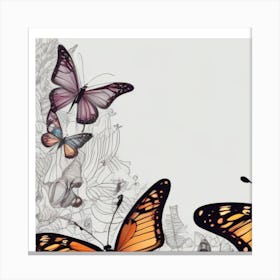 Butterfly Wall Art 1 Canvas Print