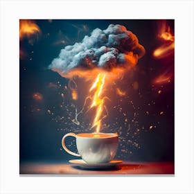 Storm In A Cup (2) Canvas Print