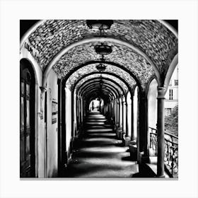 Arched Walkway Canvas Print
