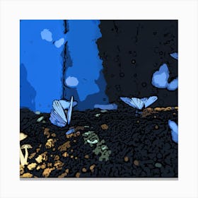 Blue Butterflies Canvas Print