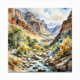 Rocky Canyon Canvas Print