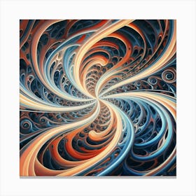 Interstellar laser light line pattern abstract art 18 Canvas Print