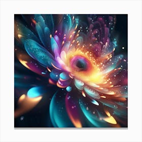 Abstract Flower Canvas Print