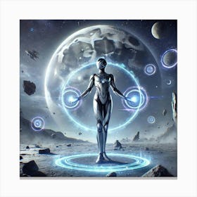 High Commander Selene Lunar Manipulation Canvas Print