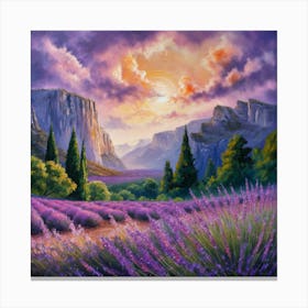 Yosemite Sunset Canvas Print