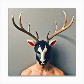 Deer Mask Canvas Print