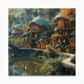 Elf Village Canvas Print