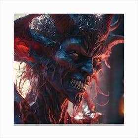 Demon Head Canvas Print