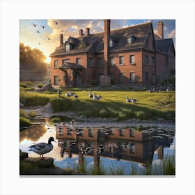 duckpond Canvas Print