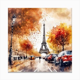 Paris Eiffel Tower 4 Canvas Print