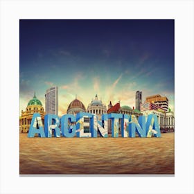 Argentina Cityscape Canvas Print