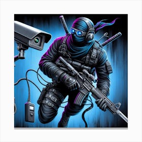 Modern ninja 3 Canvas Print