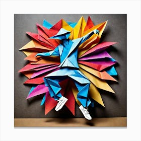 Origami Dancer 59 Canvas Print