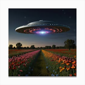 Leonardo Lightning Ufo Unidentified Floral Object Art 0 1 Canvas Print