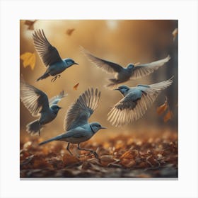 Birds In Flight 21 Canvas Print