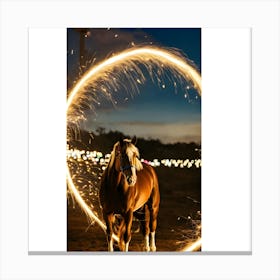 Sparkler Horse Canvas Print