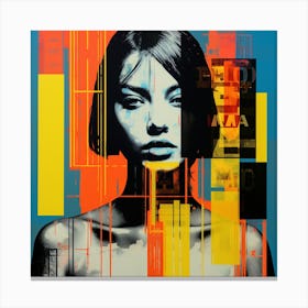 'The Woman In Yellow' Canvas Print