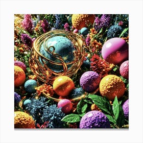 Colored Globes Canvas Print