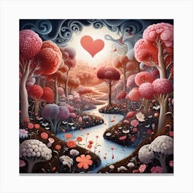 Surreal Love Garden By Csaba Fikker 17 Canvas Print