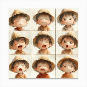 Boy In A Hat Canvas Print