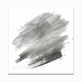 Abstract Watercolor Brush Strokes Canvas Print