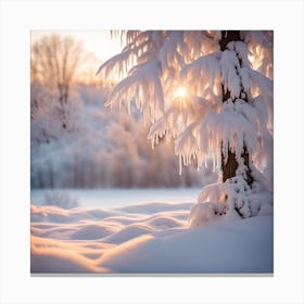 Winter Landscape Canvas Print