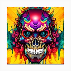 Day Of The Dead Skull Canvas Print