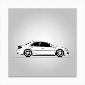 Car Silhouette 1 Canvas Print