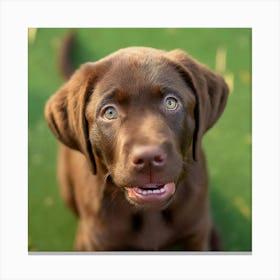 Chocolate Labrador Retriever Puppy 1 Canvas Print