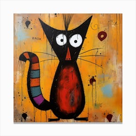 Cat Painting 1 Canvas Print