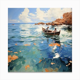 Boat In The Water Canvas Print