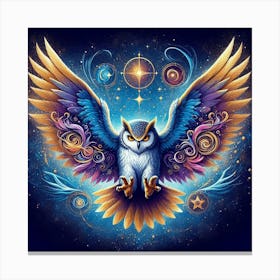 Owl Flying 2 Canvas Print