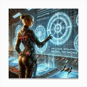 Councilor Serena Technological Sabotage Canvas Print